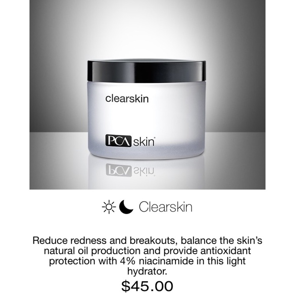 PCA clear skin moisturizer